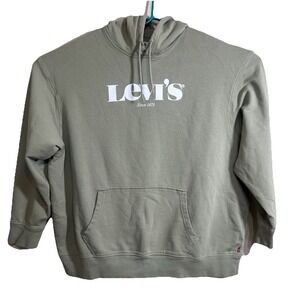 Levi's Tan Relaxed Fit Hoodie Size XXL Cotton Blend For Casual Wear